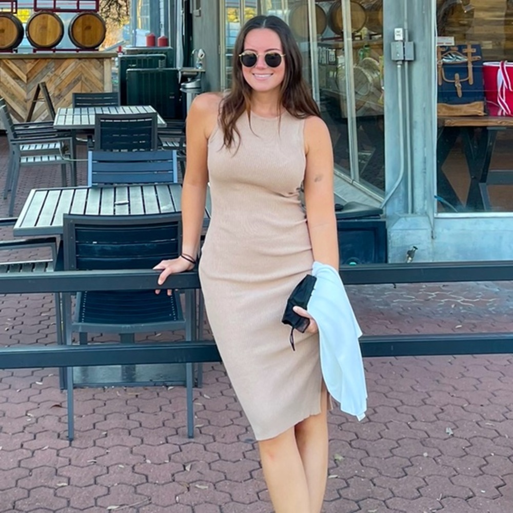 Just U In Ribbed Sweater Dress 🌷